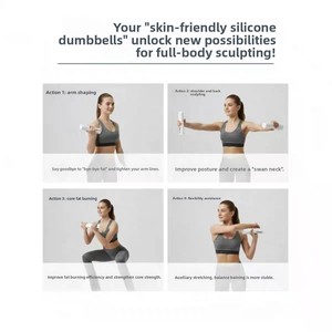 <span class=keywords><strong>Barre</strong></span> d'haltères plate ergonomique multifonctionnelle en silicone de haute qualité avec bord antidérapant pour la musculation à domicile - Product Image 6