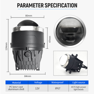 <span class=keywords><strong>Cencer</strong></span> 12V 3 pouces H11 Bi Xénon LED Phare antibrouillard en aluminium avec lentille de projecteur 40W 3000K IP67 Étanche Adaptation universelle Tout-terrain - Product Image 2