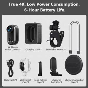 Mini Cámara de Acción UHD Real 4K con Estabilización EIS, Vista Ultra Gran Angular, Cámara Deportiva para Ciclismo, Natación y Vlogging - Product Image 2