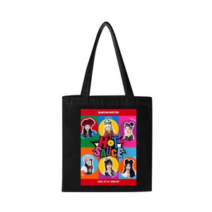 กระเป๋าผ้าแคนวาสพิมพ์ลายเองแบบขายส่ง ขนาด 35x40 ซม. พับได้ สะพายข้างเดียว สำหรับนักเรียน ลาย KPOP Babymonster พิมพ์ UV สำหรับใช้ในการส่งเสริมการขาย - Product Image 5