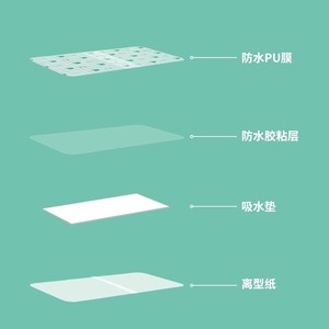 Protège-slip de natation imperméable, forme ovale, 2 pièces, pour femme, protection étanche - Product Image 4