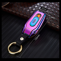 Logo personnalisé boussole voiture porte-clés USB charge métal briquet premium cigarette cendrier pour les cadeaux d'entreprise