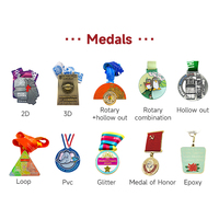Placas de medallas de trofeos de premios de eventos deportivos de metal personalizadas por fabricante Premier