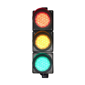 Semaforo LED Rosso Giallo Verde da 100mm 4 Pollici DC12V DC24V Certificato CE Adatto per il Controllo dei Segnali a Piccole Incroci Stradali - Product Image 2