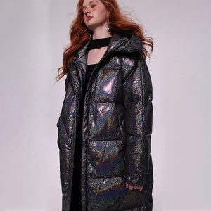 <span class=keywords><strong>Doudoune</strong></span> d'Hiver pour <span class=keywords><strong>Femme</strong></span> de Haute Qualité – Direct Usine Personnalisable (Logo/Marque OEM), <span class=keywords><strong>Longue</strong></span> Épaisse à Capuche Coupe Ample - Product Image 4