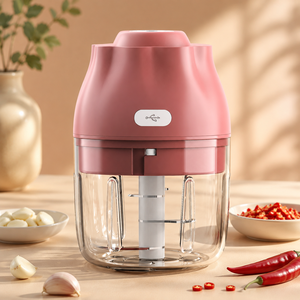 Mini hachoir électrique sans fil pour ail, résistant à l'usure, avec bol en PCTG, pour cuisine, aliments pour bébés et purées de fruits – Vente en gros - Product Image 1