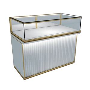 Meubles de bijouterie de luxe en MDF Étagère de présentation murale Design de comptoir Vitrine de bijoux pour centre commercial - Product Image 1