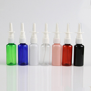 White Medical Grade 15ml 20ml 30ml Transparent <b>Plastic</b> Nasal Spray Bottles Packaging for Nasal Sprays - Product Image 6