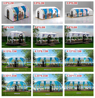Nouvelle conception de dôme transparent imperméable, maison bulle transparente, tente igloo en polycarbonate