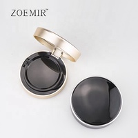 Étui vide pour fond de teint coussin avec miroir, luxe or et argent, rechargeable, pour maquillage et blush