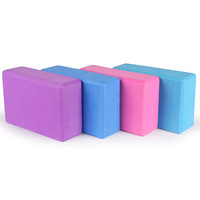 Blocs légers et inodores avec logo personnalisé Bloc de yoga en mousse Eva haute densité étanche à l'humidité pour les exercices d'équilibrage