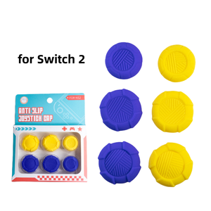 6 uds Thumb Stick Grip Caps Joystick Cover para Nintendo <span class=keywords><strong>Switch</strong></span> 2/ps5/ps4/Xbox accesorios Thumbstick funda de silicona NS2 Joy-Con - Product Image 2