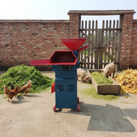 Broyeur électrique d'aliments secs et humides pour l'élevage de poulets, canards, oies et porcs - Équipement de fabrication de pâtes à base de paille pour l'alimentation animale