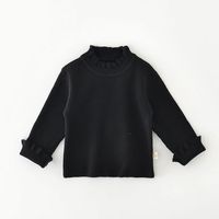 Nouveau Pull Tricoté Bébé Automne Couleur Unie Filles Hauts Chauds Vêtements Bébé Chandails