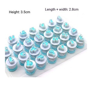 Cortadores de Galletas con Forma de Letras del Alfabeto, Fáciles de Agarrar, para Uso Cómodo con la Mano, Molde para Cortar Fondant, Galletas y Repostería - Product Image 1