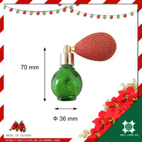 Atomiseur de parfum en verre transparent à marque privée, avec capuchon à vis, estampage à chaud, capacité 10-50 ml, application pulvérisateur de poudre