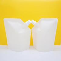 Pochette de recharge de bec en papier kraft écologique debout avec bec verseur sac de bec liquide recyclable biodégradable personnalisé