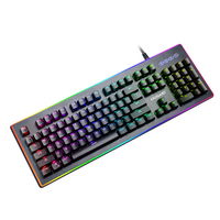 Customized Two-color Keycap 104 Keys Wired Mechanical Gaming Keyboard RGB Backlight Gateron Switches Programmable for Gamers