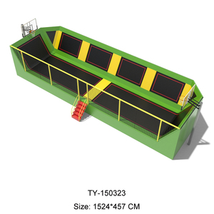 Aire de jeux intérieure pour enfants, ensemble de jeux souples en PVC, trampoline, piscine à balles, équipement d'exercice, filet de protection pour saut à l'élastique de 6 pieds - Product Image 6