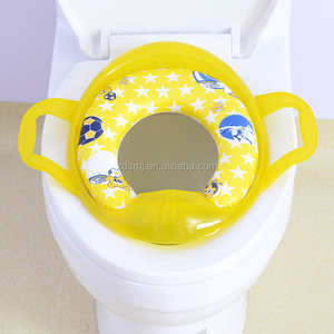 Pot <span class=keywords><strong>de</strong></span> toilette pour bébé, doux, rembourré, imprimé, <span class=keywords><strong>housse</strong></span> <span class=keywords><strong>de</strong></span> siège d'entraînement avec poignée <span class=keywords><strong>de</strong></span> siège <span class=keywords><strong>de</strong></span> toilette - Product Image 5