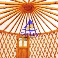 Tente de yourte mongole Tente de yourte en toile Tentes d'extérieur Dom de luxe pour le glamping