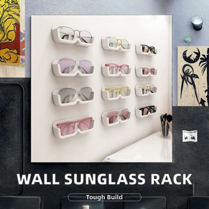 Support mural de présentation pour lunettes de soleil, présentoir de mode, boîte de rangement pour lunettes pour la maison - Vente en gros directe usine - Product Image 2