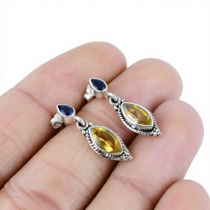 NEW 925 <b>Sterling</b> <b>Silver</b> Geometric <b>Small</b> Zircon Dangle <b>Hoop</b> <b>Earring</b> Tassel Long Drop <b>Earrings</b> for Women Party Gift - Product Image 4