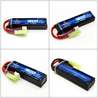 Batterie PONFLY 30C 3S 11.1V 1800mAh pour pistolet à billes Airsoft, petite batterie Lipo rechargeable Tamiya pour accessoires de pistolet à billes
