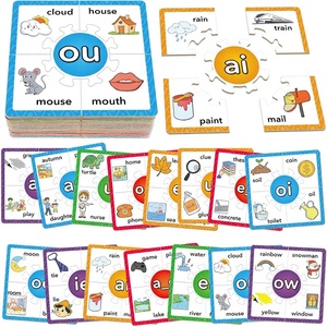 เกมปริศนา Phonics Rhyming แฟลชการ์ดเด็กวัยหัดเดินเรียนรู้อ่านคำสะกดเสียง<span class=keywords><strong>สระ</strong></span>ยาว - Product Image 5