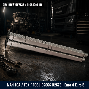 Factory Supply EGR Cooler 51081007133 51081007156 for MAN TGA TGX TGS D2066 D2676 Euro4 Euro5 Stainless Steel - Product Image 2