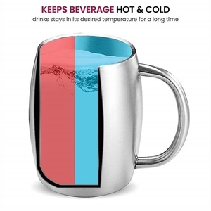 Taza de cerveza con tapa promocional, taza de café de vientre grande con aislamiento de doble pared y mango curvo <span class=keywords><strong>para</strong></span> uso en oficina - Product Image 6