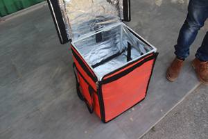 กระเป๋าเก็บความเย็นสำหรับจักรยาน มอเตอร์ไซค์  แบบหนา ทนทาน สำหรับส่งอาหาร  กระเป๋าเก็บความร้อนสำหรับพิซซ่า  ขายส่ง - Product Image 6