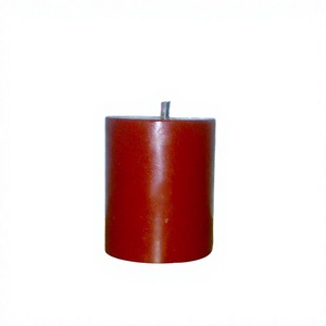 High Quality Hand Made Pillar Light <b>Candle</b> in Red Color <b>Wax</b> Made <b>Candle</b> - Product Image 1