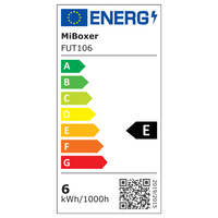Miboxer ampoule LED FUT106 6W GU10 RGB + CCT luminosité et température de couleur réglable projecteur LED (2.4G)