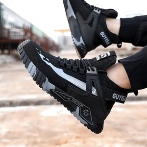 GUYISA <span class=keywords><strong>Scarpe</strong></span> <span class=keywords><strong>Antinfortunistiche</strong></span> da Uomo con Punta in Acciaio Stivali da Lavoro Impermeabili Anti-Schiacciamento Leggeri da Escursionismo Industriali - Product Image 6