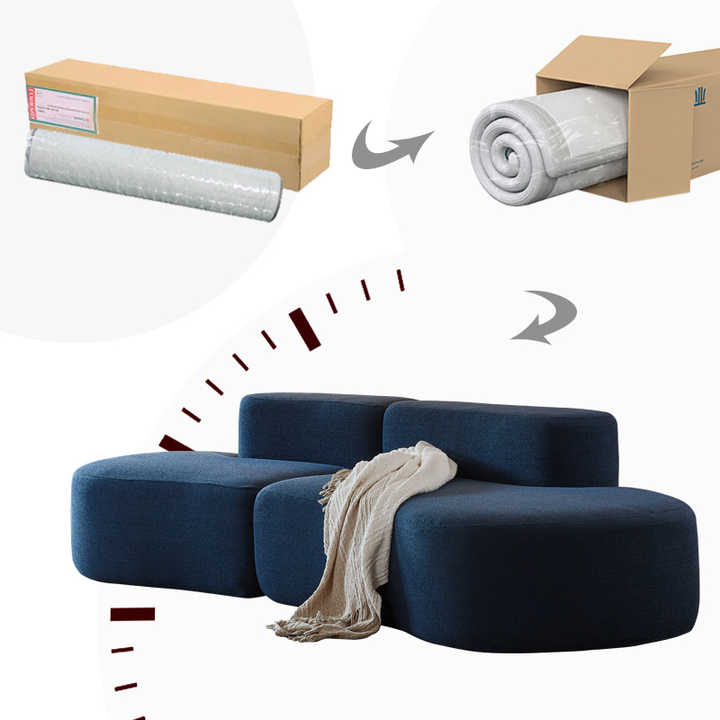 Foshan Factory Modern High Quality Compression Sofa Living Room Sponge ...