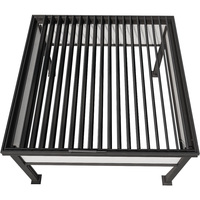 Pergola en aluminium motorisée avec panneaux de toit isolés en aluminium 3 x 4 m pour l'extérieur, idéale pour les jardins et les gazebos.