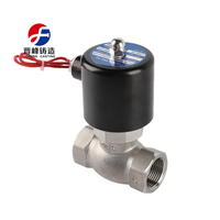 Vanne solénoïde à vapeur en acier inoxydable série US 2/2 voies, pilotée, normalement fermée, avec joint PTFE pour vapeur, eau et gaz