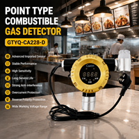 Détecteur de gaz combustible CAATM GTYQ-CA228-D, capteur d'alarme de gaz, combustion catalytique, affichage numérique, sortie DC24V