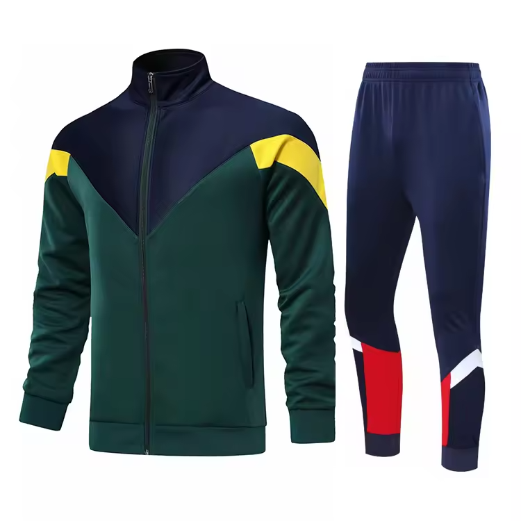 Navy and dark green