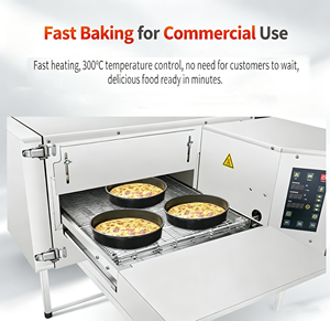 Four à pizza électrique à convoyeur, four <span class=keywords><strong>de</strong></span> cuisson continu commercial pour restaurant latino-américain, fast-food - Product Image 3