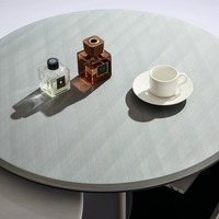 Ensemble de tables basses modernes en marbre et métal pour salon, mobilier de haute qualité, style luxe léger, table à thé pour canapé