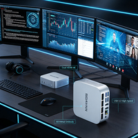 AMD Ryzen 5 6600H Mini PC 12GB/16GB/24GB LPDDR5 RAM NVMe SSD WiFi 6 Windows 11 Pro Komputer Bisnis