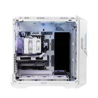 Boîtier d'ordinateur en acier Full Tower blanc OEM HAF 700 EVO MicroATX 4x USB 3.2 Gen 1 Type-A 1x panneau latéral en verre 5x ventilateurs ARGB