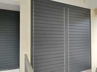 Panneau de clôture en aluminium à persiennes horizontales décoratives modernes OEM, clôture de sécurité en aluminium, persiennes extérieures en aluminium