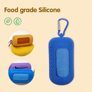 Silicone Cooling <b>Towel</b> Case Custom Logo Portable Microfiber Fast Dry Sports Gym Beach Home - Product Image 6