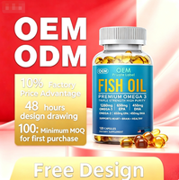 Huile de poisson oméga 3 triple concentration haute pureté en gélules molles EPA DHA sans arrière-goût de poisson sans produits laitiers favorise la santé cardiovasculaire et cérébrale