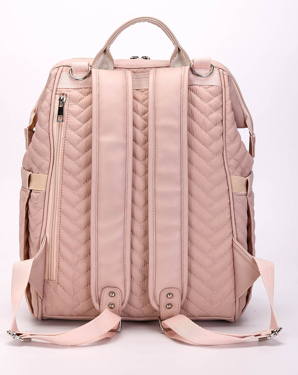 Pink Diaper Sack Bags Friendly Baby Floral Customized TOTE Logo Style Time Packing Pattern Pcs Color Printing Accept