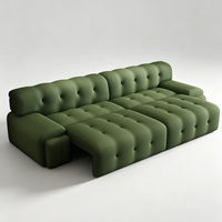Neues Zero-Against-Wall Roachburg Elektrisches Dreisitzer-Schlafsofa Multifunktionales Stoffsofa im Modernen Cremefarbenen Stil für das Wohnzimmer