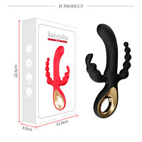 New Rabbit Anal Plug 3 in 1 Vibrator 10 Starke Geschwindigkeiten Vibrierender G-Punkt-Stimulator Dildo Sexspielzeug für Frauen